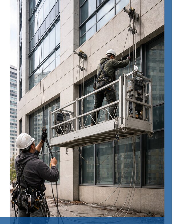 Монтаж и подъем фасадной люльки в Грозном от 12313 р. | ВЫСОТНИК-Грз
