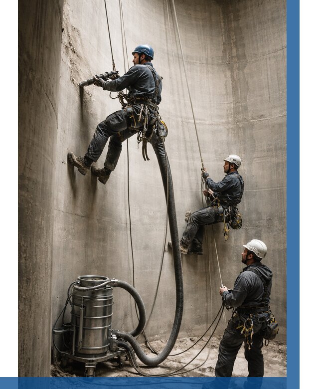 Зачистка силосов в Грозном от 4617 р. Договор и смета ВЫСОТНИК-Грз