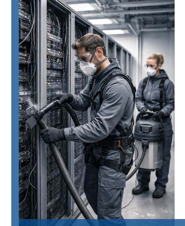 Обеспыливание серверной комнаты в Грозном, профессиональная очистка