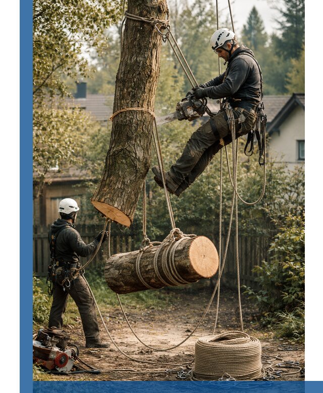 Валка деревьев частями в Грозном, безопасно и аккуратно
