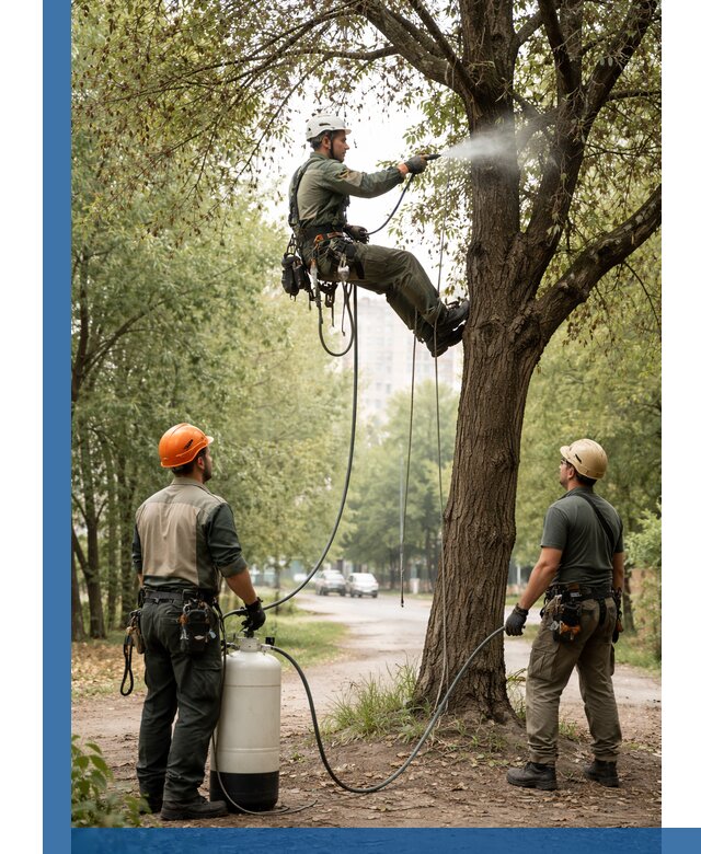 Обработка деревьев от вредителей в Грозном профессиональная защита