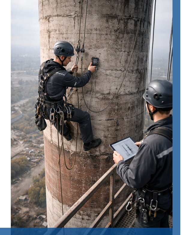 Обследование дымовой трубы в Грозном от 8209 р. | ВЫСОТНИК-Грз