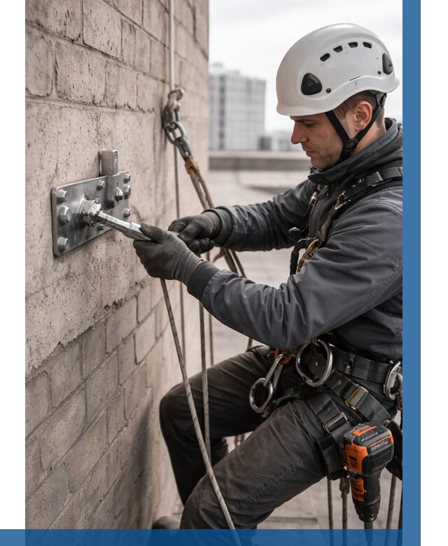 Установка анкерных точек в Грозном от 3591 р. | ВЫСОТНИК-Грз