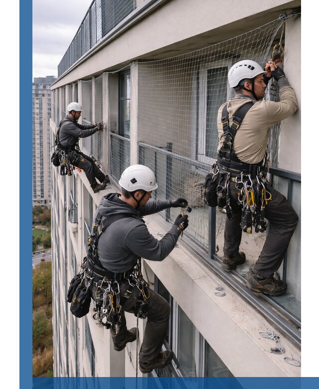 Профессиональный монтаж защитной сетки от птиц в Грозном