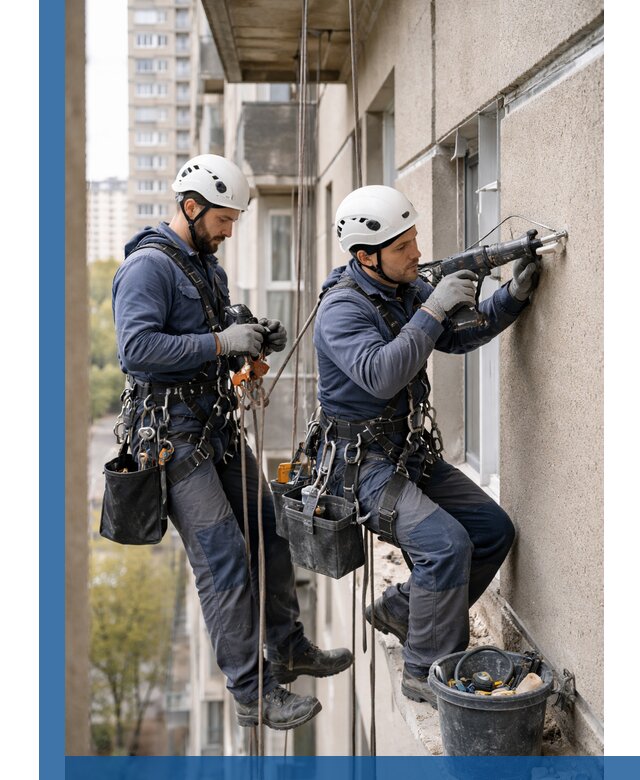 Промышленные альпинисты высотные работы и монтаж в Грозном